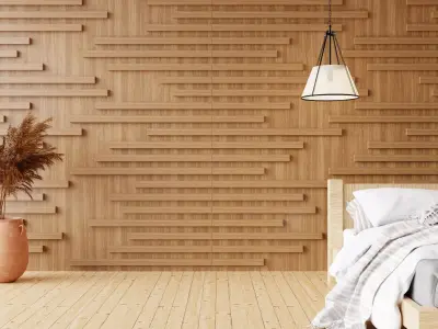 Wall wood V03 for your interior wall wood 3D model