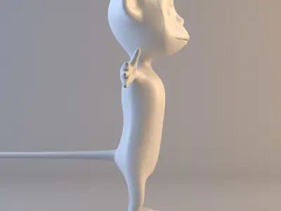 Cartoon Ape 3D model