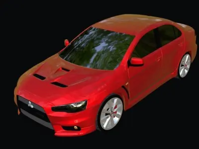 Mitsubishi Lancer Evo X 3D model