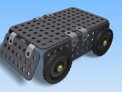The Iron jeep Free 3D model