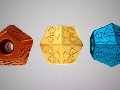 Pentagon Bead 3D print model