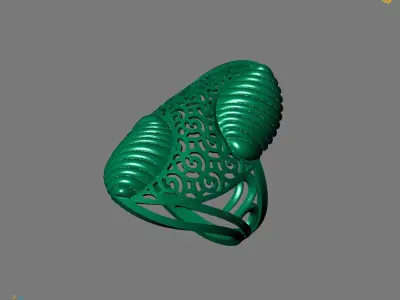 Women Plain Ring Ready STL Models Womens Ring 3d models 3D print model 8
