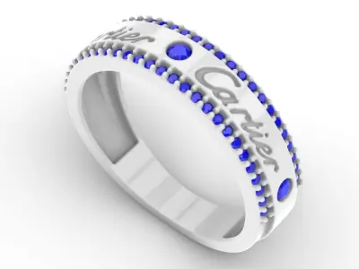 Jewelry Diamond Ring Model RG83 Free 3D print model