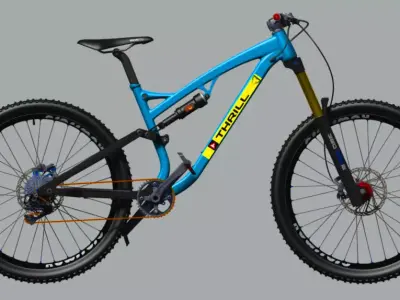 Trail bike 3D model 3D model