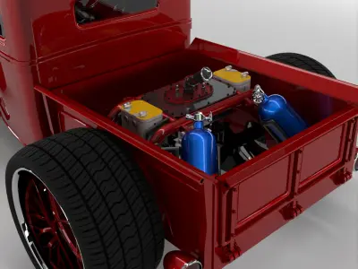 32 Classic Hot Rod Pickup 3D print model