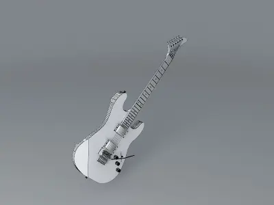 Kramer green tiger maple guitar Free 3D model