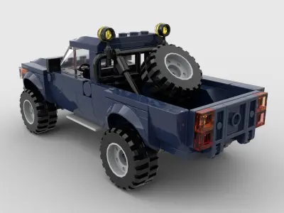 LEGO toys building blocks pickup trucks jeeps off-road vehicles 3D model