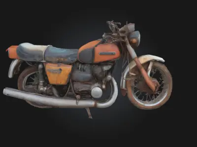 Rusty Ride  A Weathered Journey Through Time 3D model