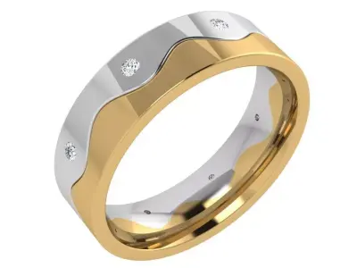 Wedding Band 4397 3D print model