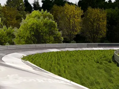 Nurburgring Nordschleife - Karusell 3D model