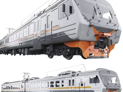 Passenger Train ED4M 3D model