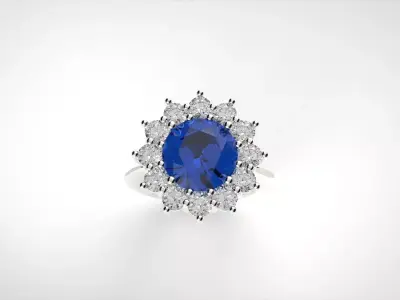 Anello cesto fidanzamento 3D print model
