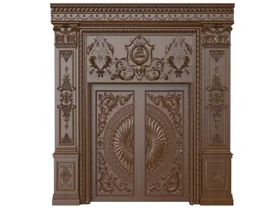 Classic door 3D model A 3D model