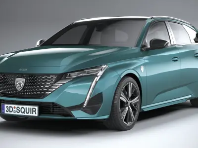 Peugeot 308 SW 2022 3D model