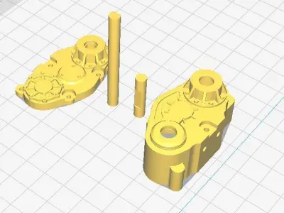 Transfer case RC car 3D print model