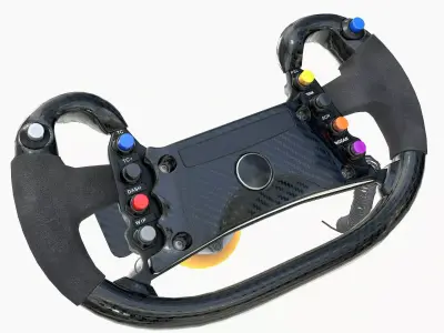 Race Steer Wheel Generic PBR GTLM Low-poly 3D model