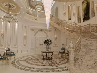 Hall classic style  3D model