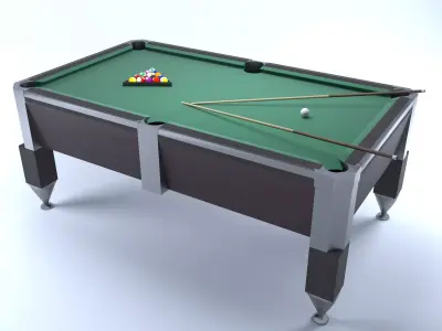 BILLIARD  TABLE SET 3D model