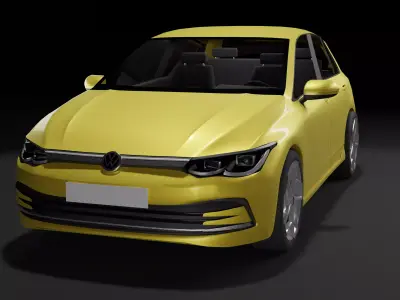 VW Golf 2020 3D model