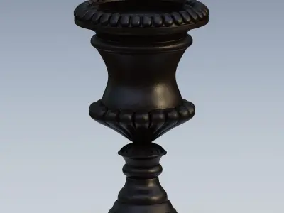Garden urn planter03 3D model