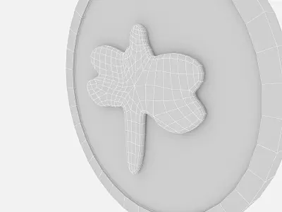 butterfly table 03 Low-poly 3D model