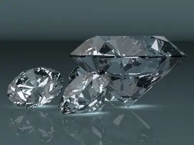 Diamonds three 3D model