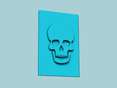 Stamp 36 - Skull - Fondant Decoration Maker Toy 3D print model