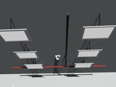 Led lights Low-poly 3D model