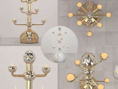 Candle holder Free 3D model purchase