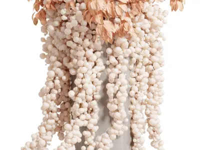 Flower Box - Rose Pink in a Amaranth Bouquet Ceramics  92  3D model