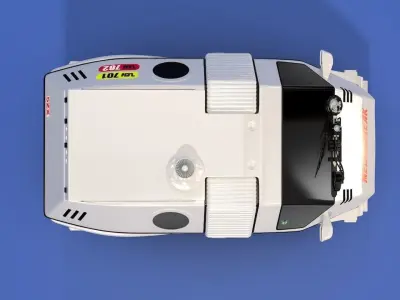 Mediabreak Futuristic Van 3D model