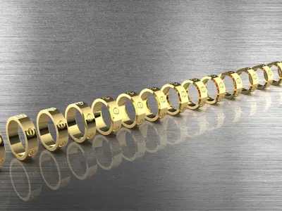 Ring All sizes  3D print model