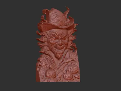 joker wall decor cnc  3D print model