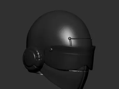 helmet high ver 8  sculpt 3d printable 3D model