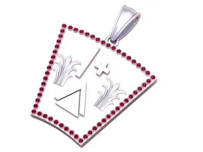 pendant luxury 3D jewelry 3D print model