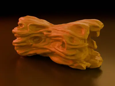 Wood Stylized Free 3D model