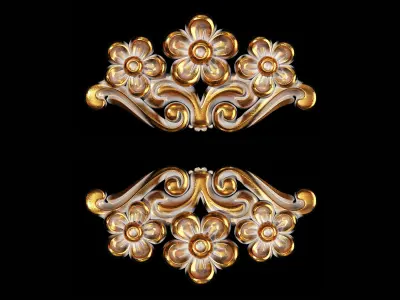Classic carved 111 3D model