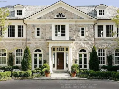 3d fasade of building Free 3D print model