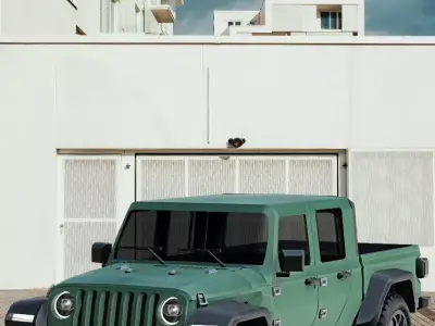 Jeep Pickup Truck Gladiator Low-poly 3D model