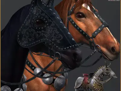 Horse for Heroes Low-poly 3D model