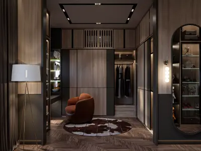 Master Bedroom Contemporer Blender-Fbx-Obj 3D model