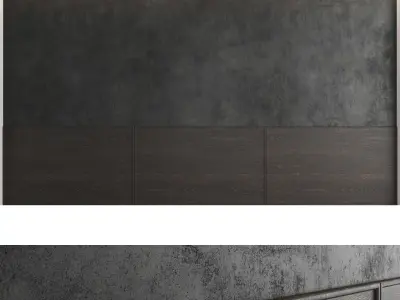 Decorative wall panel set 44 3D model