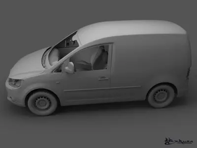 Volkswagen Caddy Kasten 2010 3D model