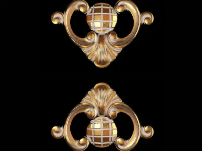 Classic carved 078 3D model