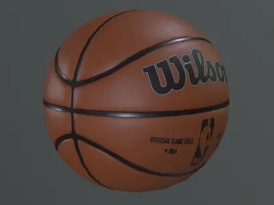 Basketball  Low-poly 3D model
