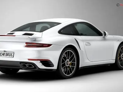Porsche 911 Turbo S 2017 3D model