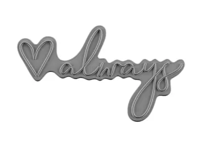 Always Neon Sign 3D model purchase