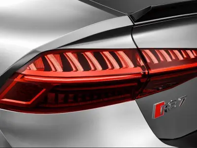 2025 Audi RS7 Performance Interior and Exterior  Low-poly 3D model