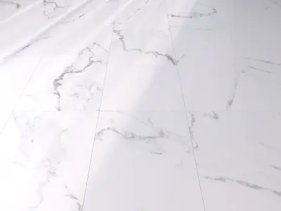 Marble Floor Classic Calacatta White Set  Texture