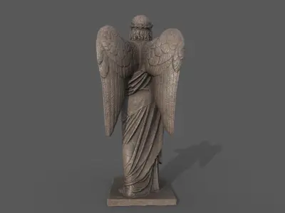 Baptismal Angel Low-poly 3D model